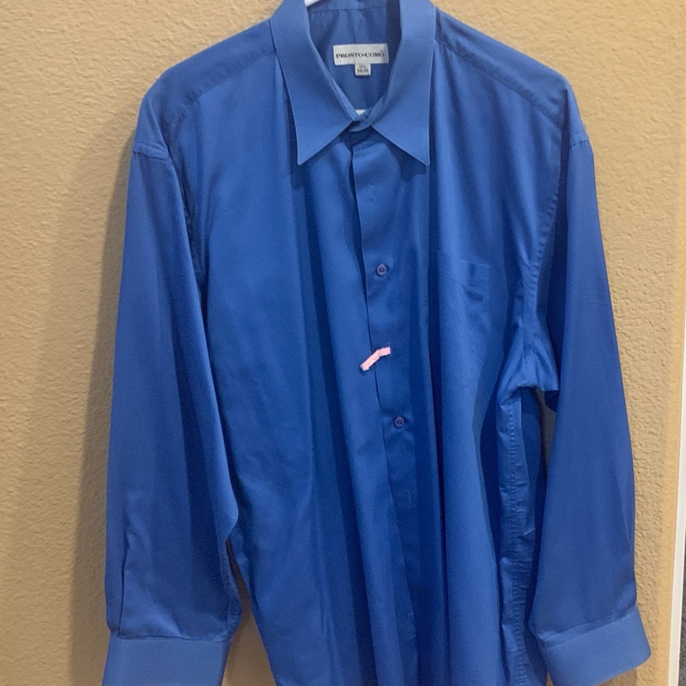 Pronto Uomo Blue Dress Shirt